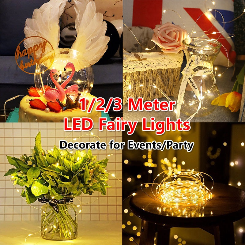 1-3M LED light Decoration Party Christmas Led Fairy String Party Lights Vday Accessories