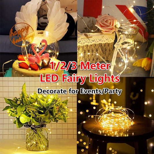 1-3M LED light Decoration Party Christmas Led Fairy String Party Lights Vday Accessories