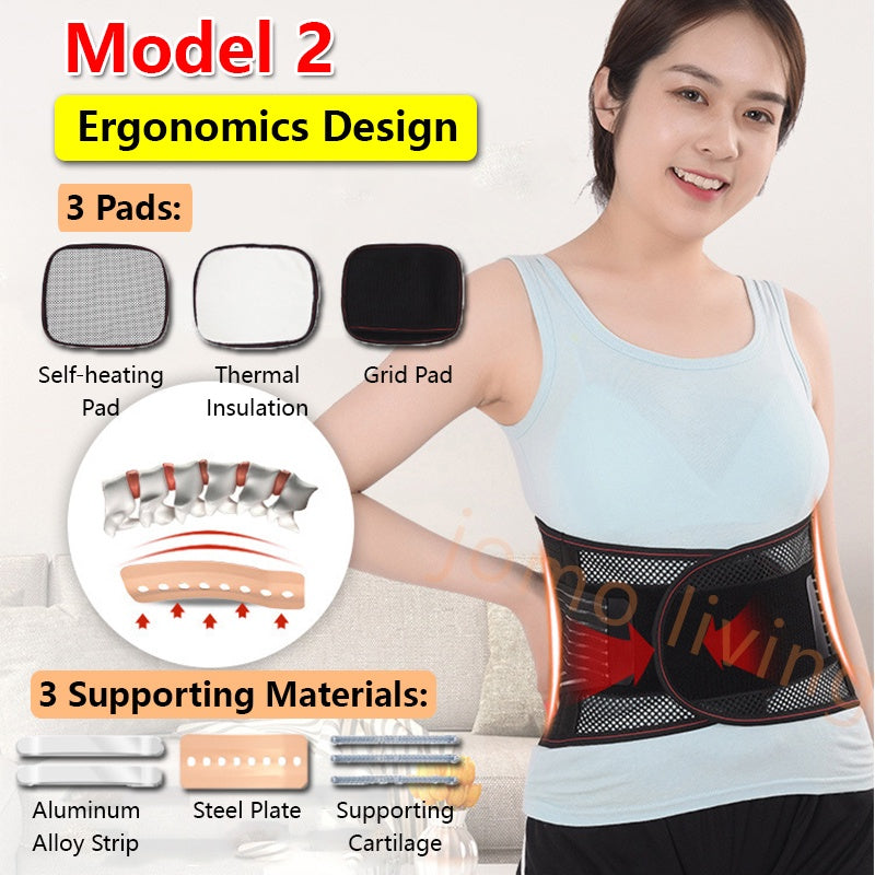 Self-heating Magnetic Waist Belt Tourmaline Self-heating Pain Relief Neck Back Massager Menstrual Heat Pad