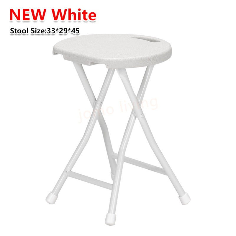 HDPE Foldable Stool Folding Stool Chair Portable Handle Dining Stool Plastic Outdoor Home