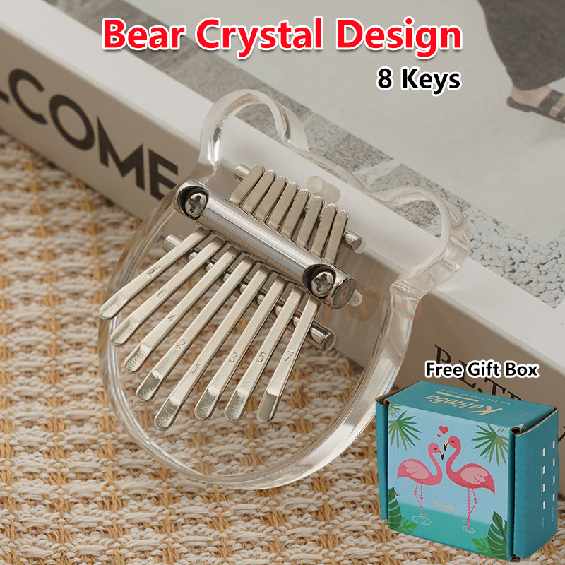 17 Keys / 21 Keys Mahogany Kalimba 卡林巴 Beginners Portable Acoustic Acrylic Finger Piano