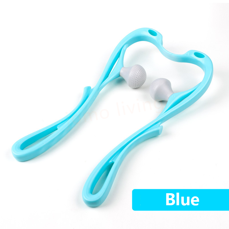 Cervical Vertebra Massager Plastic Manual Neck Massager Office Neck Massage Tool Pressure Pain Relieve Hand Roller