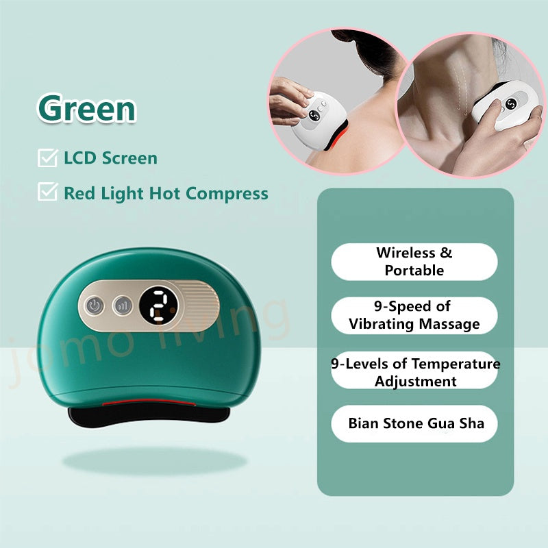 Electric Gua Sha Scraping Face Slimming Massage 9 Levels of Vibration & Hot Compress