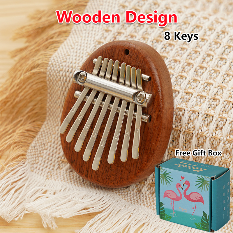 17 Keys / 21 Keys Mahogany Kalimba 卡林巴 Beginners Portable Acoustic Acrylic Finger Piano