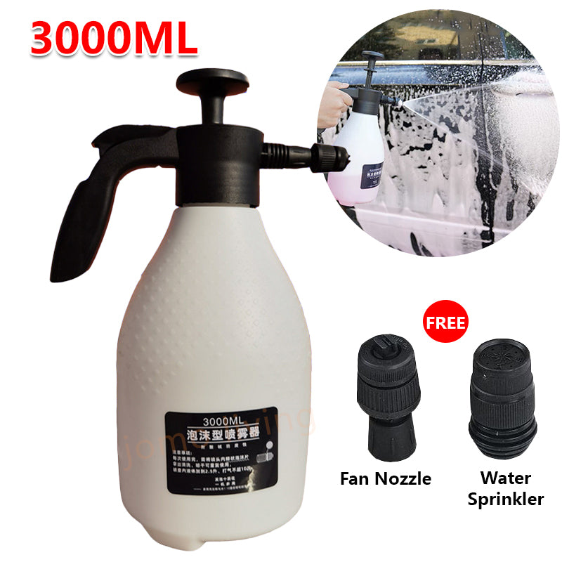 Car Wash Snow Foam Sprayer Bottle High Pressure Foam Spray Manual Air Pressure Garden Watering Car