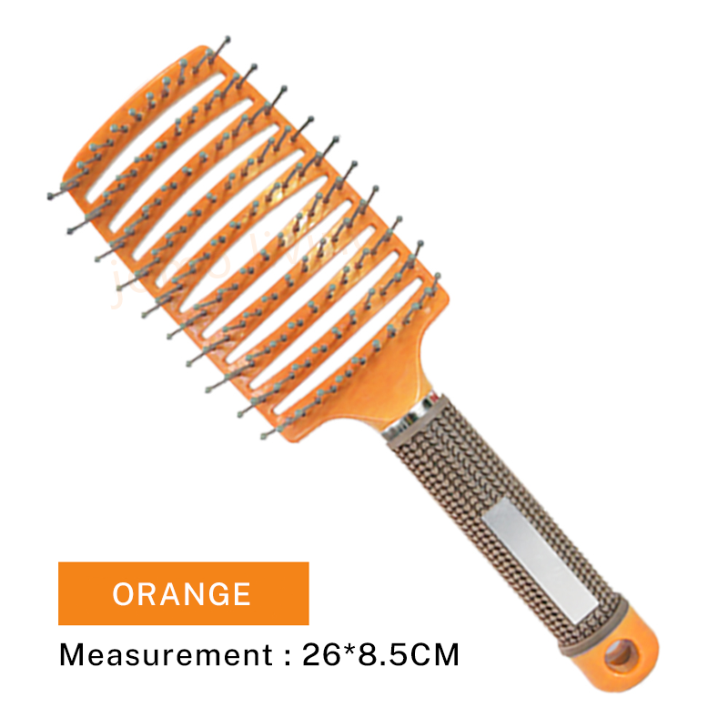 JOMO Rib Bone Hair Massage Comb Curved Scalp Massage Comb Detangle Hair Styling Comb Hair Volumizing