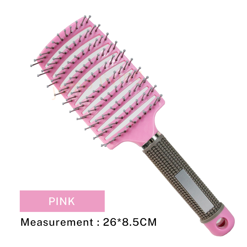 JOMO Rib Bone Hair Massage Comb Curved Scalp Massage Comb Detangle Hair Styling Comb Hair Volumizing