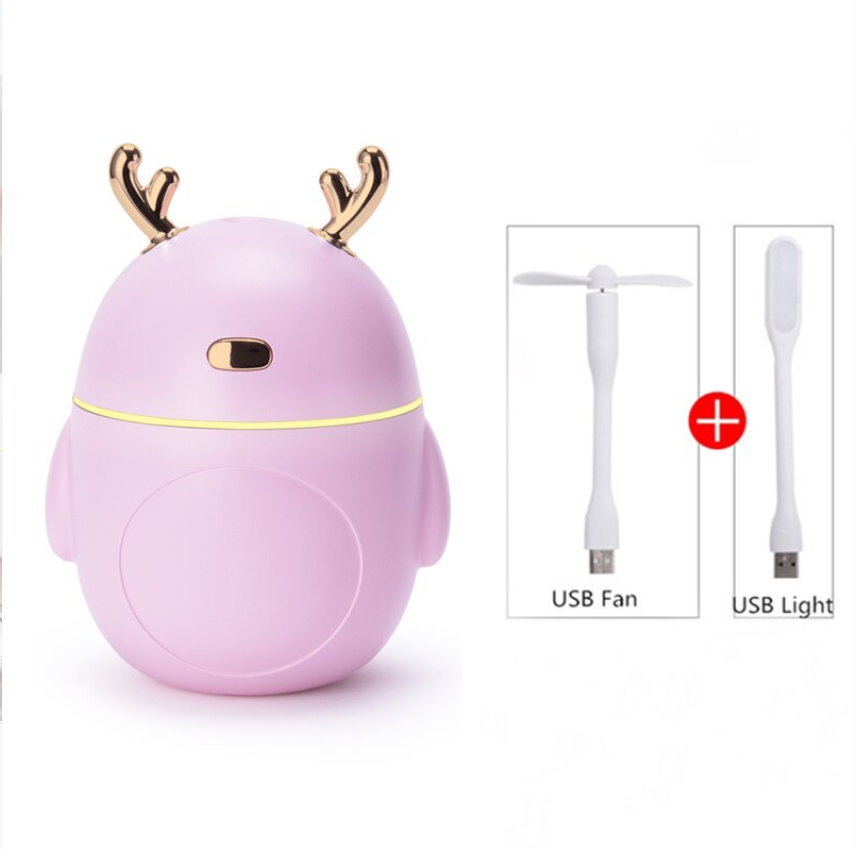 Mini USB Air Cute Deer Air Freshener Aroma Mist Maker Humidifier Diffuser