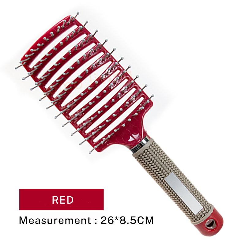 JOMO Rib Bone Hair Massage Comb Curved Scalp Massage Comb Detangle Hair Styling Comb Hair Volumizing