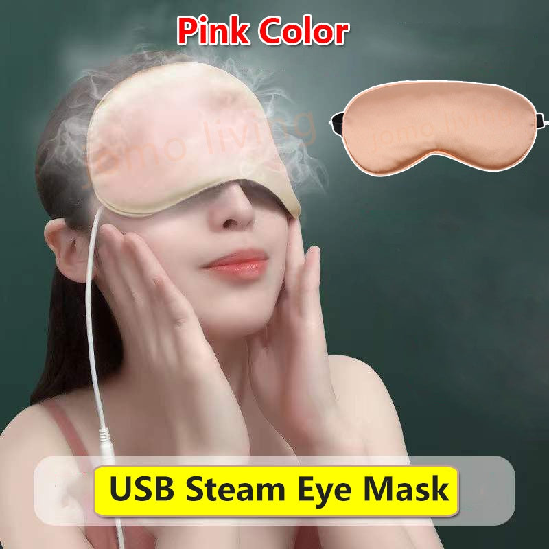 Reusable USB Wormwood Eye Mask Herbal Hot Compress Eye Mask Double Sided Silk Eye Massager