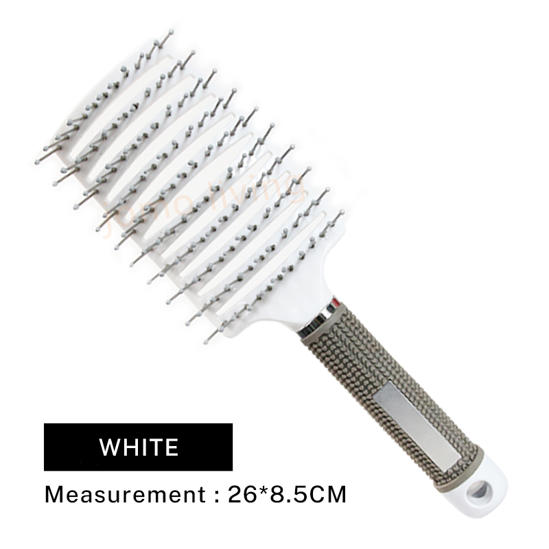 JOMO Rib Bone Hair Massage Comb Curved Scalp Massage Comb Detangle Hair Styling Comb Hair Volumizing
