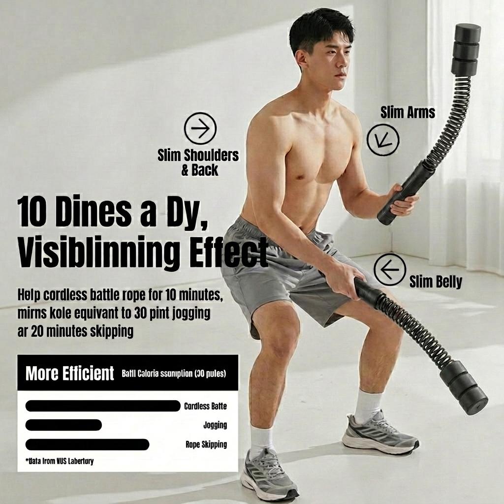 ✅SG Ready Stocks✅ JOMO Cordless Battle Rope Home Fitness Weight Loss Slimming Workout Exercise 升级版可调节无绳战绳