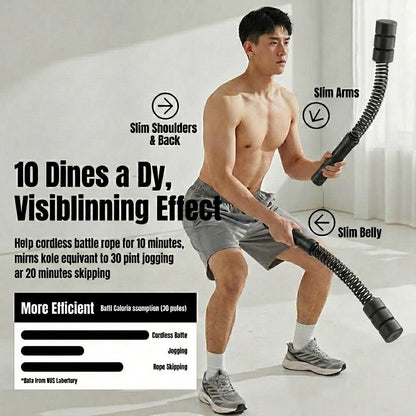 JOMO Cordless Battle Rope Home Fitness Weight Loss Workout 升级版可调节无绳战绳 | JOMO Singapore