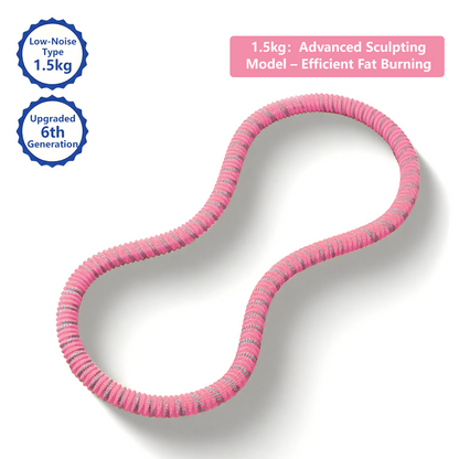 Upgraded 6th Generation Soft Spring Silent Hula Hoop Noise-Reduction