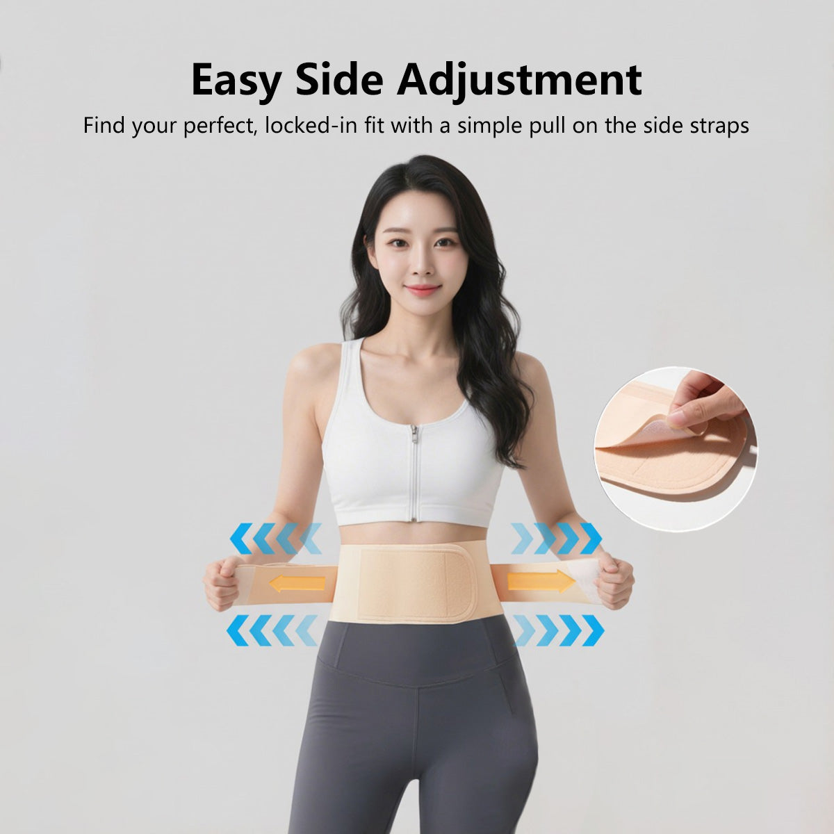 JOMO Waist Support Belt Invisible Posture Support & Core Comfort Lightweight Breathable Wear All Day