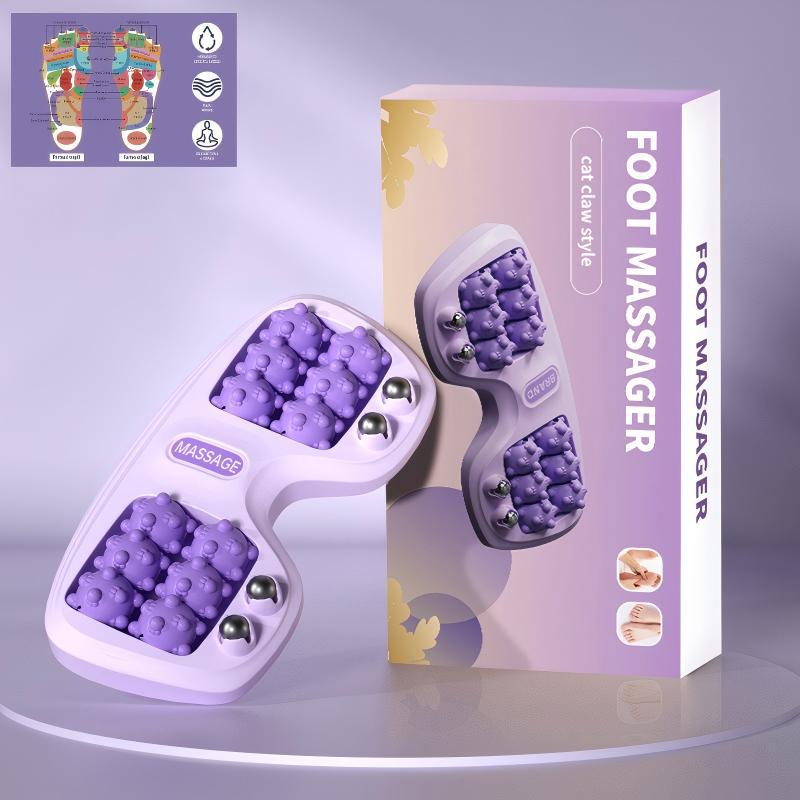 Foot Massager Roller Cat Paw Nodes Magnetic Reflexology Massage Relieve Stress Improve Circulation