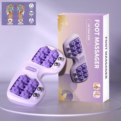 Foot Massager Roller Cat Paw Nodes Magnetic Reflexology Massage