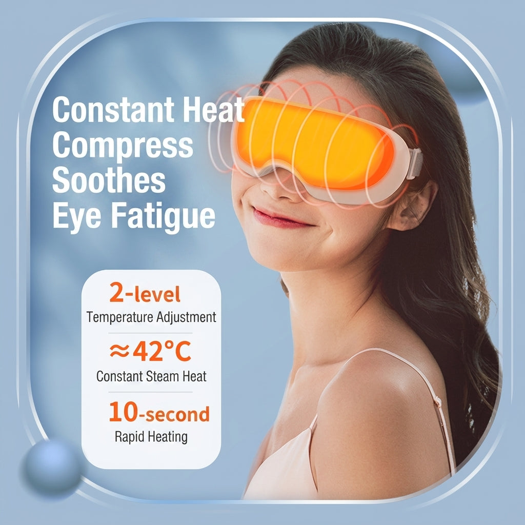 Smart Steam Eye Massager Nano Mist Hot Compress 3D Eye Care Relieve Fatigue