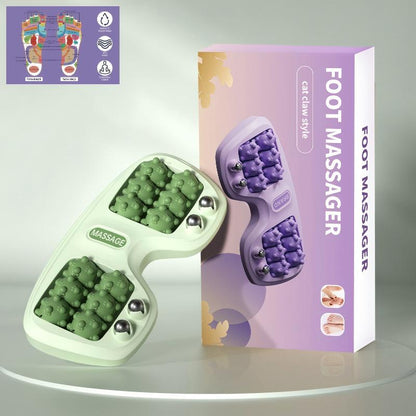 Foot Massager Roller Cat Paw Nodes Magnetic Reflexology Massage