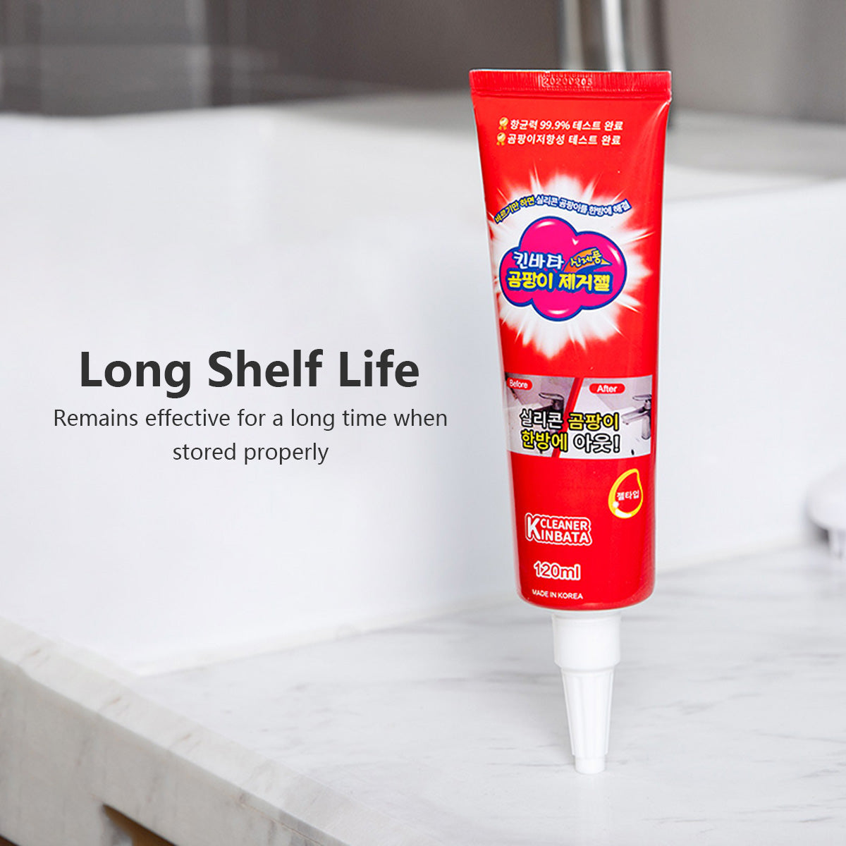 KINBATA Mold Remover Gel Eliminates Stains & Stops Mold from Returning High Germ Elimination Rate (120ml)