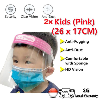 Full Face Protection Shield Mask Acrylic Protective full face Transparent Anti Fogging Windproof Antibacteria | JOMO Singapore