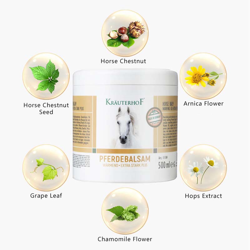 Horse Chestnut Massage Balm Gel Textured Balm Plant Formulated Non Greasy and Fast Absorption