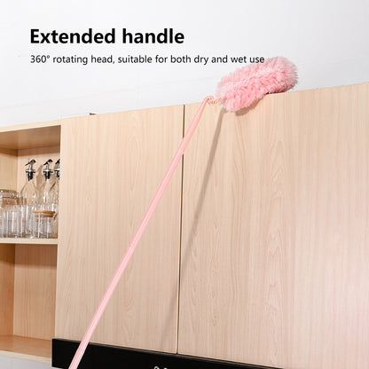 Dual-Purpose Duster with Detachable Handles Flexible Handle Extandable Handle