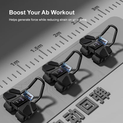 Upgraded JOMO Four Wheel Abdominal Wheel Roller Adjustable Armrest