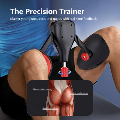 JOMO Kegel Trainer Pro 0-35kg Auto Rep Counting Adjustable Resistance Upgraded Strip Design 360 Rotation Hip Trainer