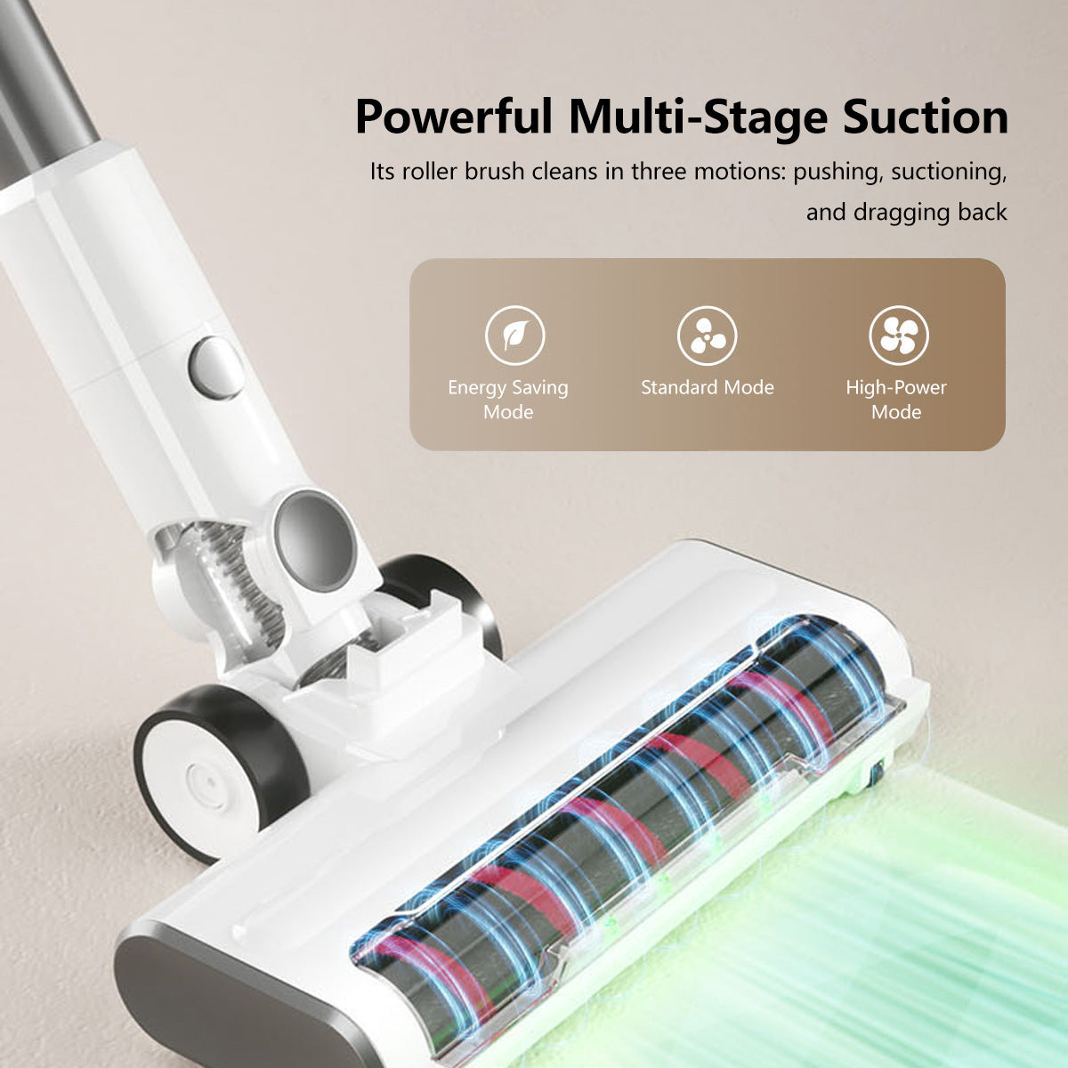 JOMO 2 in 1 Vacuuming & Mopping Vacuum 20000pa Suction Power 270° Swivel Smart LED Lasting Battery
