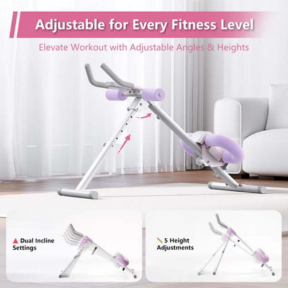 JOMO Foldable Abdominal Trainer Home Gym Core Adjustable Waist & Abs
