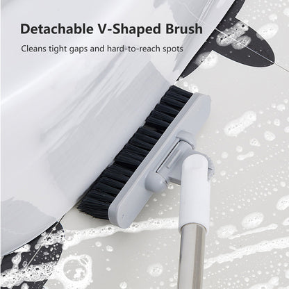 Multi-Purpose 5-in-1 Floor Brush Zero Water Residual Built-In Squeegee