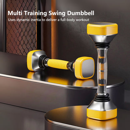 JOMO Adjustable Swing Dumbbell 10-30kg ABS Steel Full Body Home Gym Trainer Adjustable Resistance