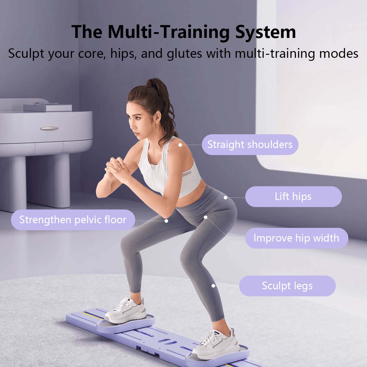 【2025 NEW】JOMO Premium Portable Ski Machine Pilates Board Home Leg Exercise/Slimming Fitness 滑雪机