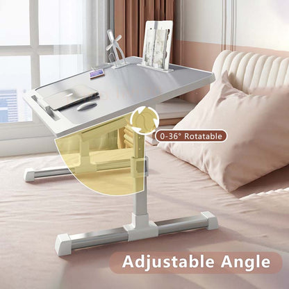 Foldable Lift Small Table Laptop Desk for Bed Adjustable Folding Portable Tablet