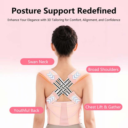 Posture Corrector Adjustable Back Support Belt for Abdominal Waist Correction