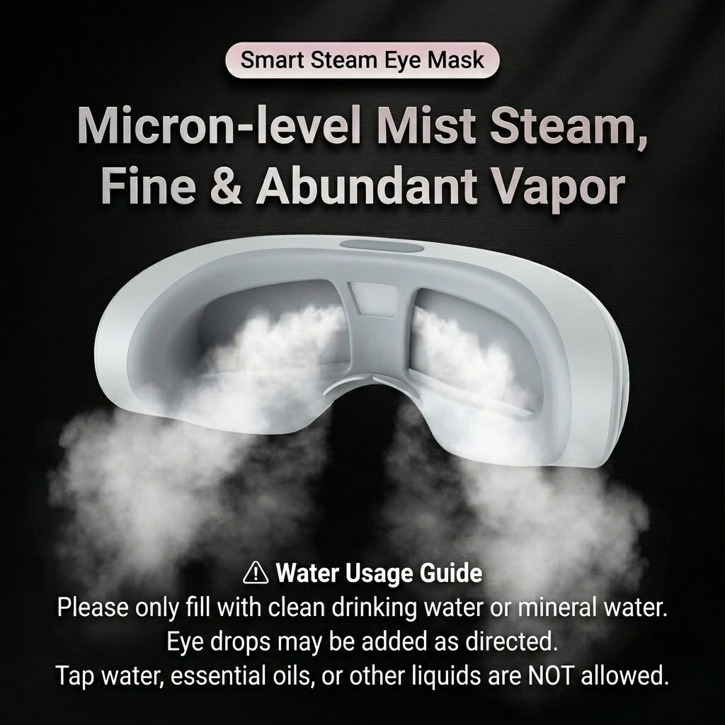 Smart Steam Eye Massager Nano Mist Hot Compress 3D Eye Care Relieve Fatigue