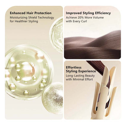 Premium Automatic Hair Curling Iron with Rotating Ceramic Barrel Fast Heat
