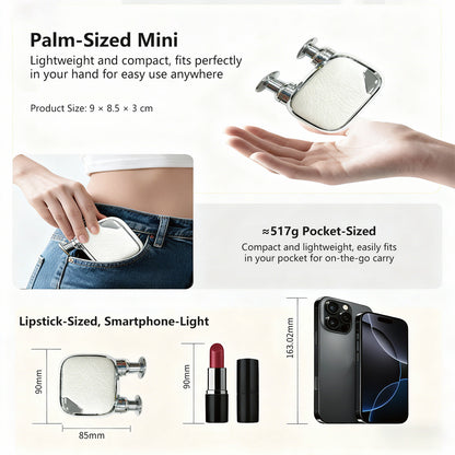 Pocket Fascia Gun Dual-Head Adjustable Speed Type-C Portable Mini Massager Gun | JOMO Singapore