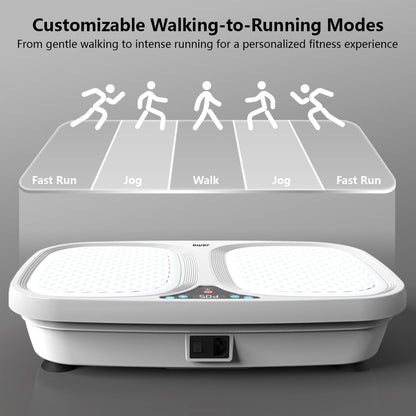 Vibration Machine Exercise Board Home Fitness Bluetooth Strong Vibration LCD Display 250kg Durable