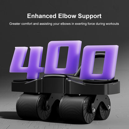 Upgraded JOMO Four Wheel Abdominal Wheel Roller Adjustable Armrest