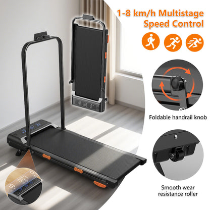 JOMO Foldable Treadmill Upgraded Dual Suspension Deck Treadmill