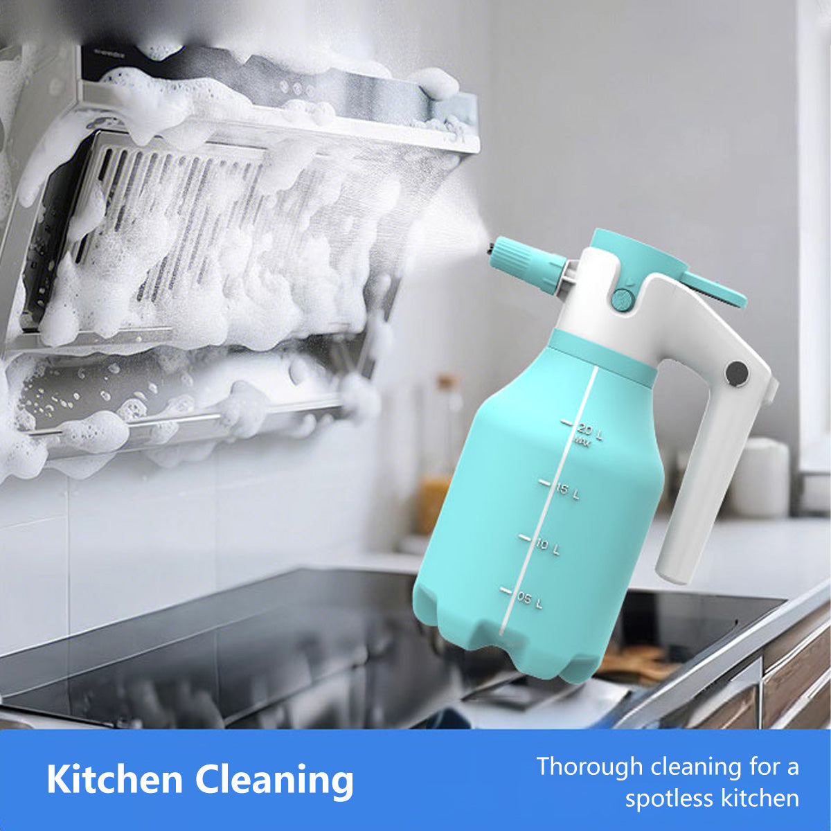 2025 New Electric Foam Sprayer 2.0L Multi-Purpose Foam for Car Wash, Gardening & Home Cleaning