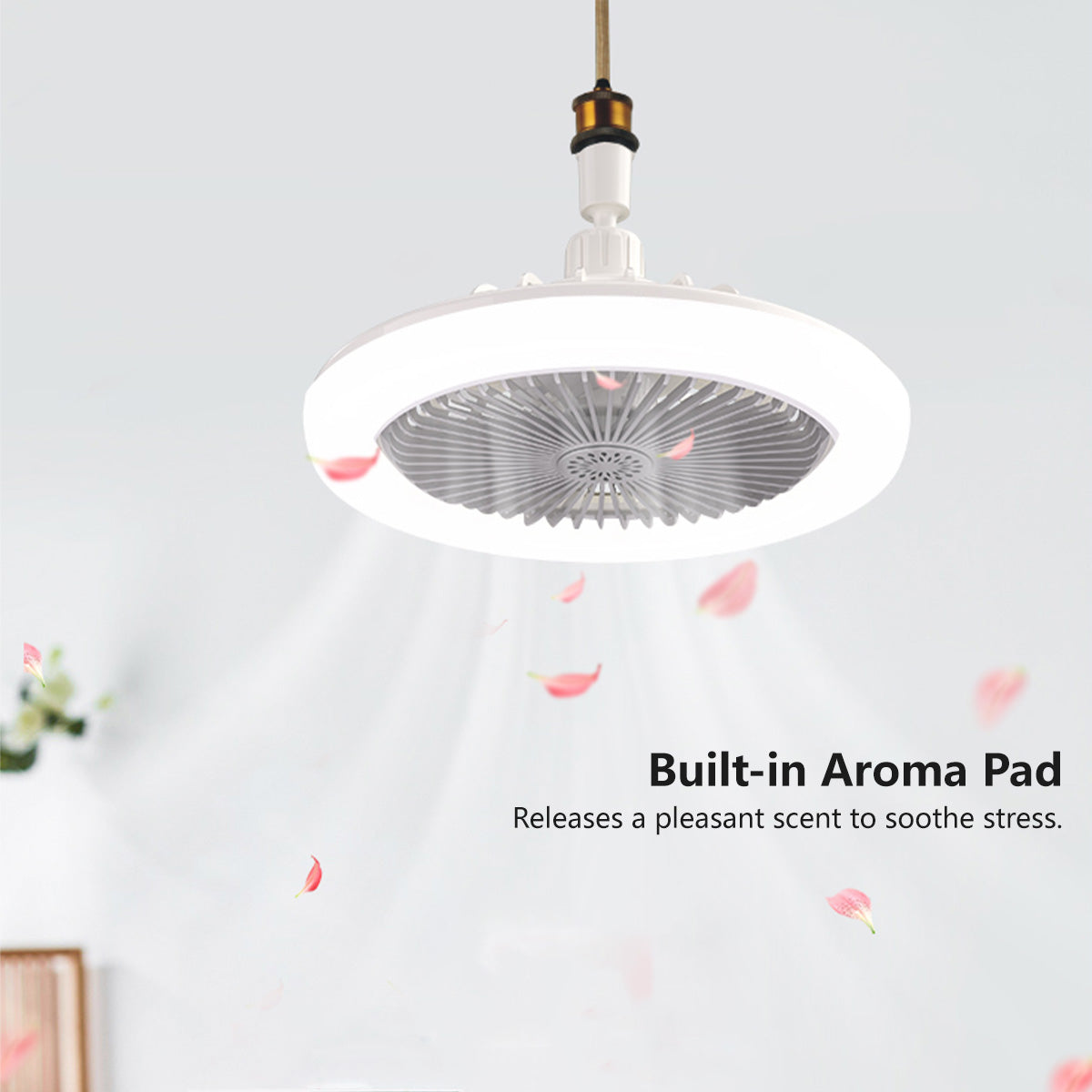 3-in-1 Ceiling Fan Light Aromatherapy Multi-Directional Fan Light Remote Control | Dimmable & Speeds