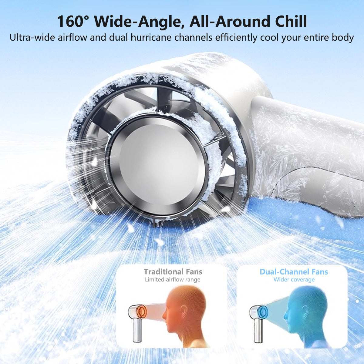 8.9cm Pocket Super Mini Fan 102g Ultra Light Portable Pocket Fan for Home & Travel Cooling