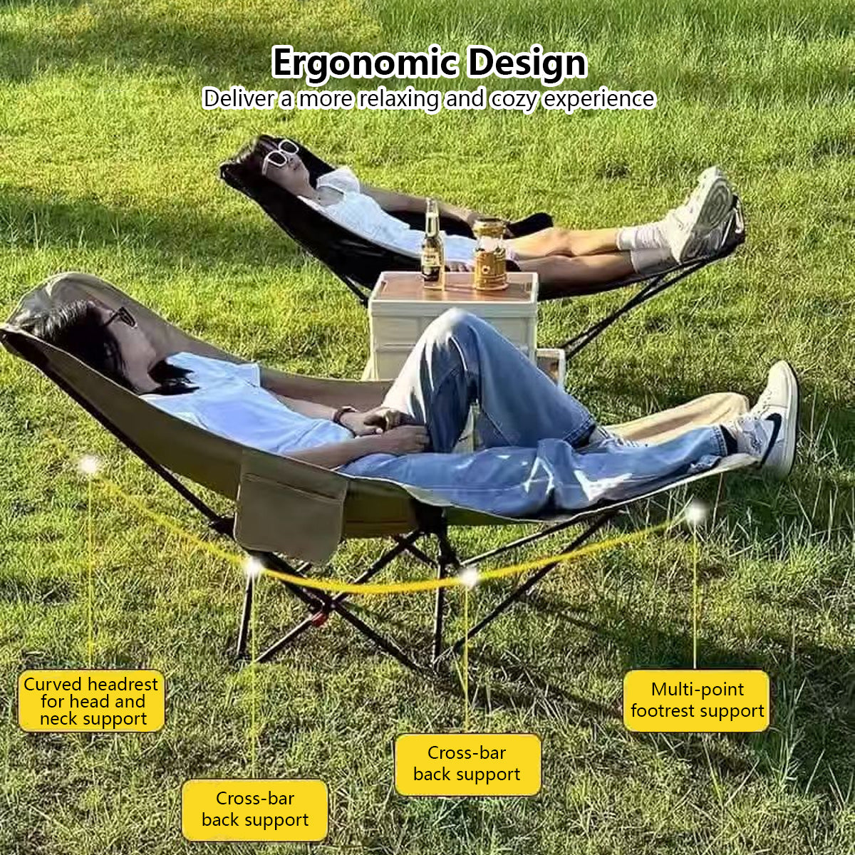 Folding Chair Bed Lounge Ease Convertible Velora Recliner Adjustable Serenity Chair Bed