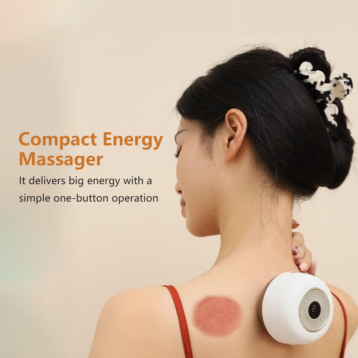 Portable Electric Guasha Massage 8 Level Gear Adjustment Type-c Charging Lightweight Hot Compress Massager