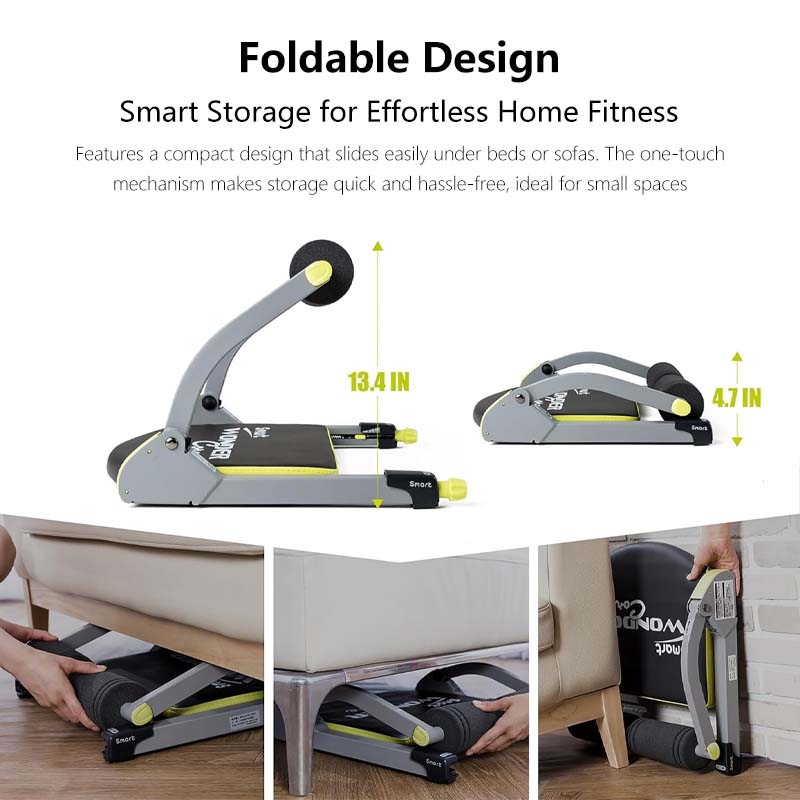 JOMO Multifunctional Ab Trainer | Fitness Machine for Home, Foldable Full Body Exercise, Body Shaping & Toning