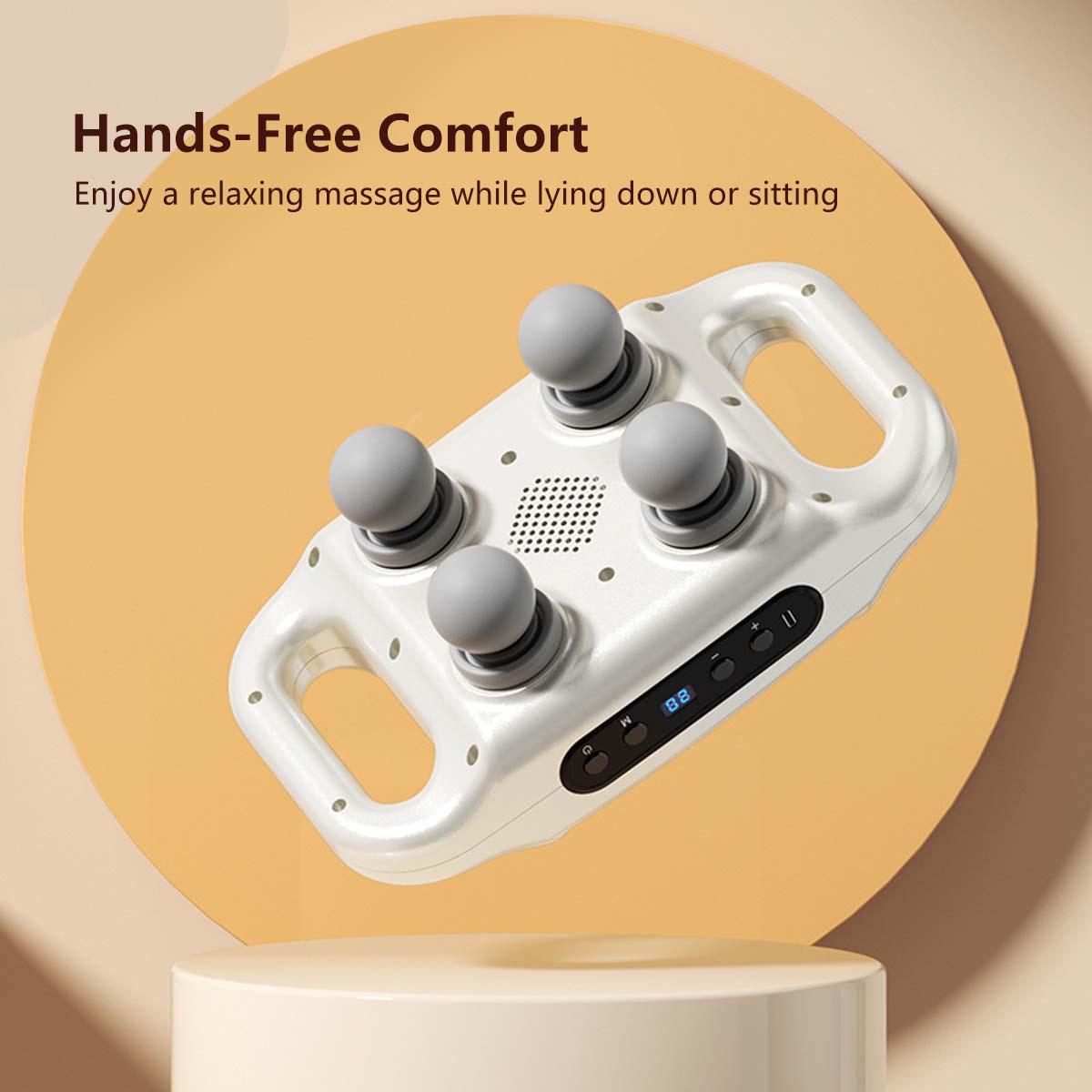 High Intensity 4 Head Body Massage Gun 6 Massage Modes 20 Level of Intensity Type-C Charging