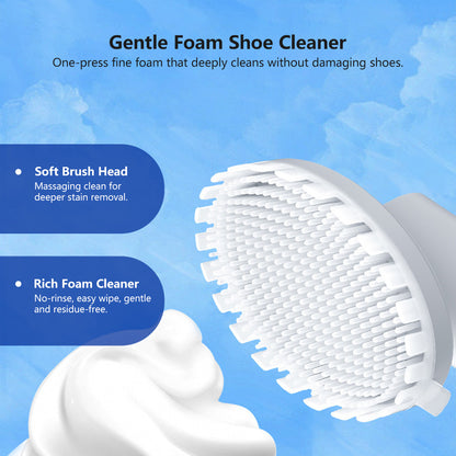 【Buy 1 get 1 FREE @$9.9!】 Shoe Cleaner with Brush White Shoe Cleaner Stain Removal (200ml)